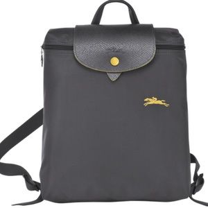 New without tags LONGCHAMP Le Pliage Large club Backpack. Gunmetal gray